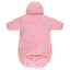 Pink Reflective Merino Wool-Lined Spring/Autumn Bunting Pram Suit