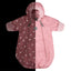 Pink Reflective Merino Wool-Lined Spring/Autumn Bunting Pram Suit